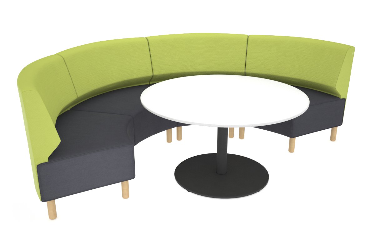Mondo Half Circle Lounge Chair - Modern Accent Chair for Living Room, Bedroom, or Office - Perfect for Relaxing, Reading, and Lounging