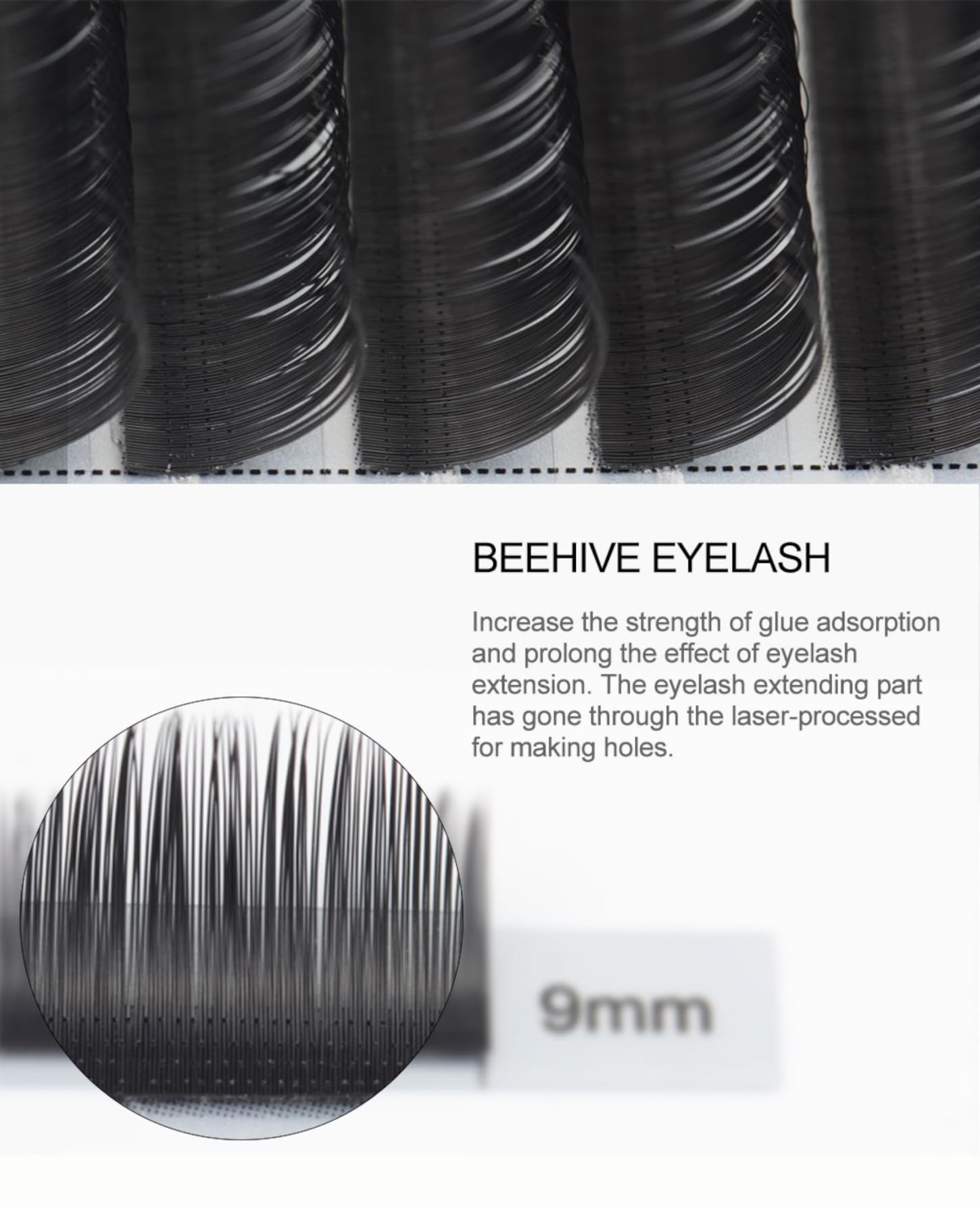 NAGARAKU Professional Laser Beehive Eyelash Extensions Kit - 16 Rows Tray, Matte Black Clusters, 0.12 Thickness, Mix Length 7-15mm for Longer Lasting Volume Lashes | Perfect for Salon, Bridal & Special Occasion Makeup