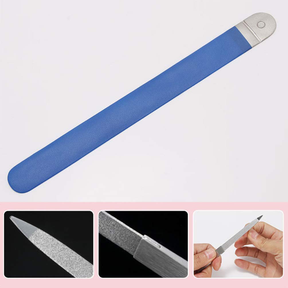 EXCLUZO 6PCS Double-Sided Nail Files - Professional Emery Board for Manicure, Pedicure & Nail Care - Nail Buffing & Shaping Tools for Home, Salon & Travel Use