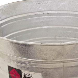 RazorEdge 9 Gal Round Galvanized Wash Tub for Outdoor & Farm Use