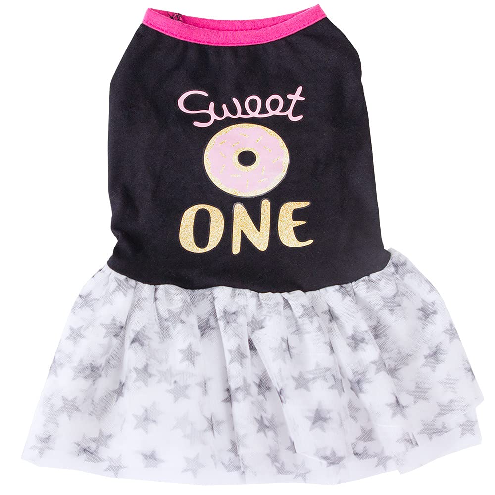 Cute Pet Tutu Dress for Small Dogs & Cats - Black Lace Tulle Skirt Puppy Princess Outfit | Summer Dog Dress for Girls, Special Occasions & Photo Shoots