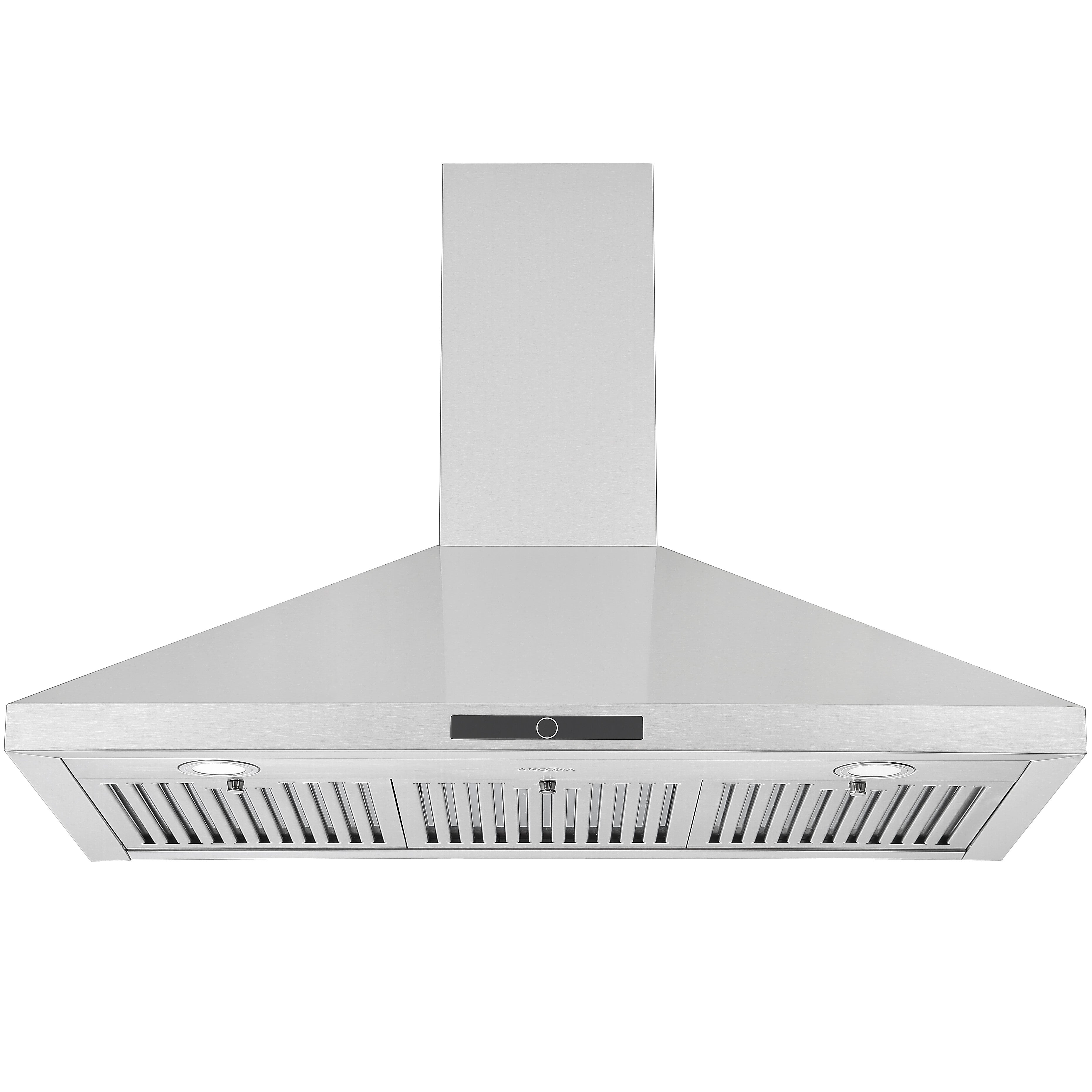 36 Inch Stainless Steel Convertible Wall Mounted Pyramid Range Hood - Powerful Kitchen Ventilation for Cooking, Grilling & Baking