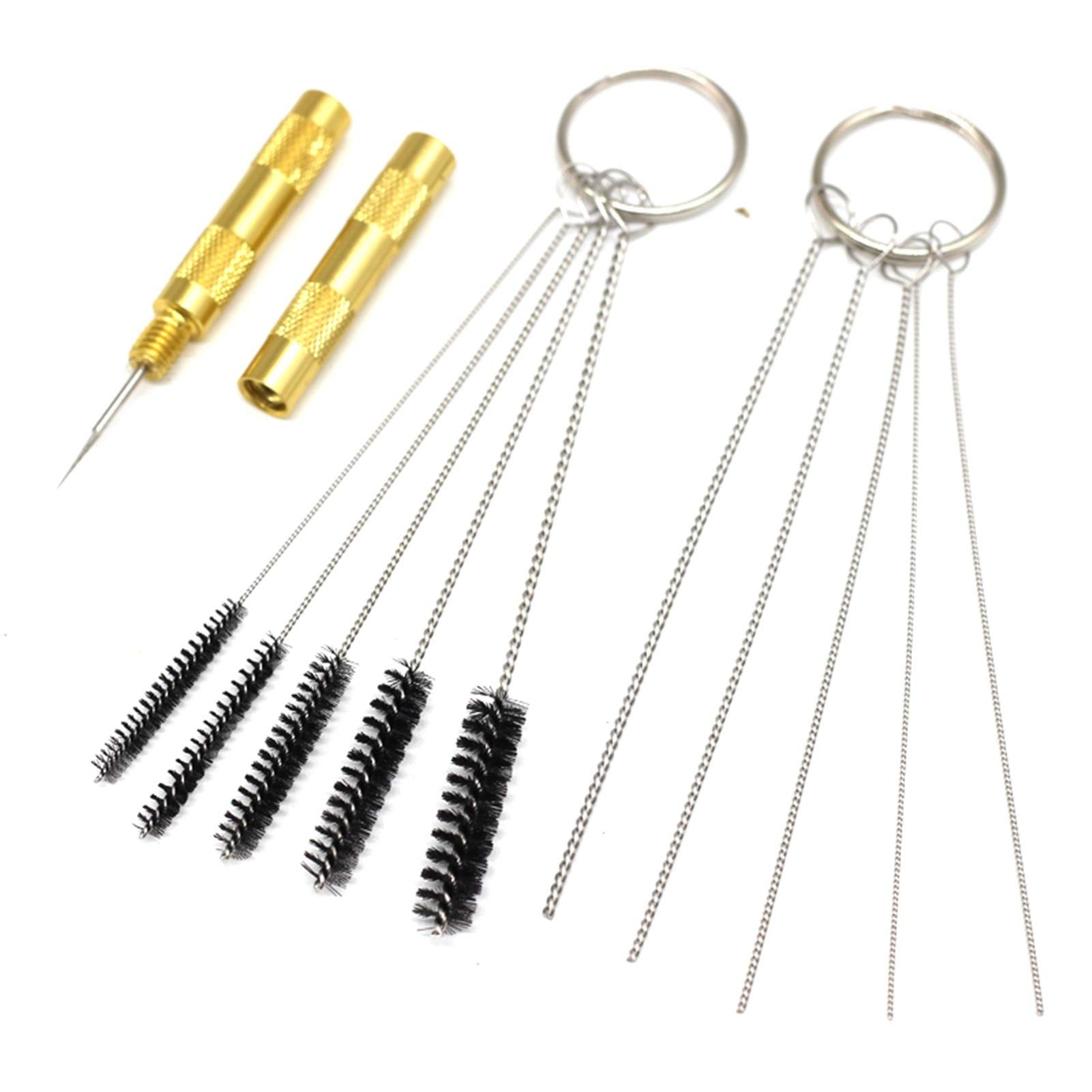 Professional 11-Piece Airbrush Kit with Nozzle, Needle & Cleaning Tools - Perfect for Spraying, Painting & DIY Art Projects