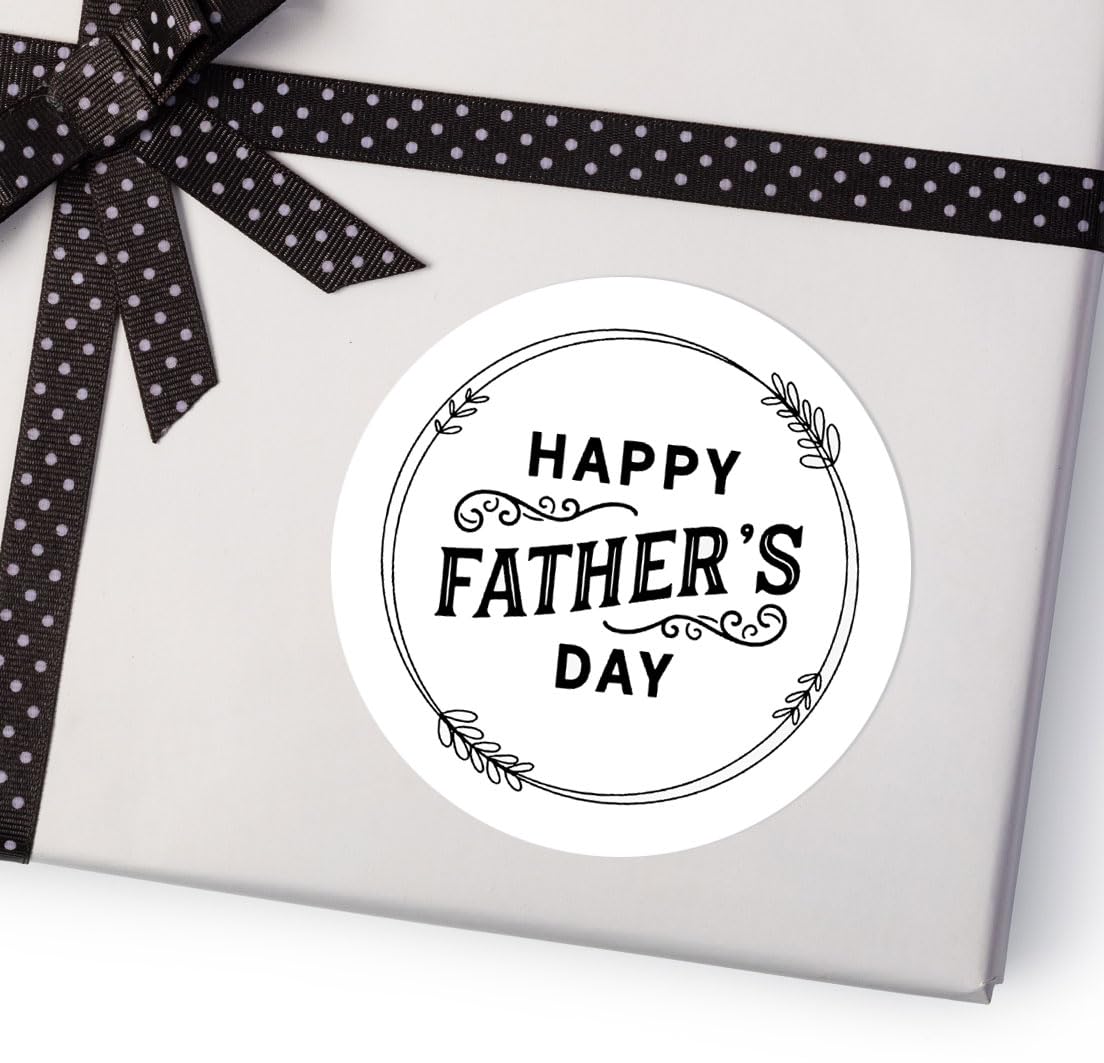 120pcs Premium Father's Day Stickers - Personalized Gift Labels for Dad | Decorative Stickers for Cards, Gifts, Scrapbooks & DIY Projects - Perfect for Father's Day Presents & Crafts