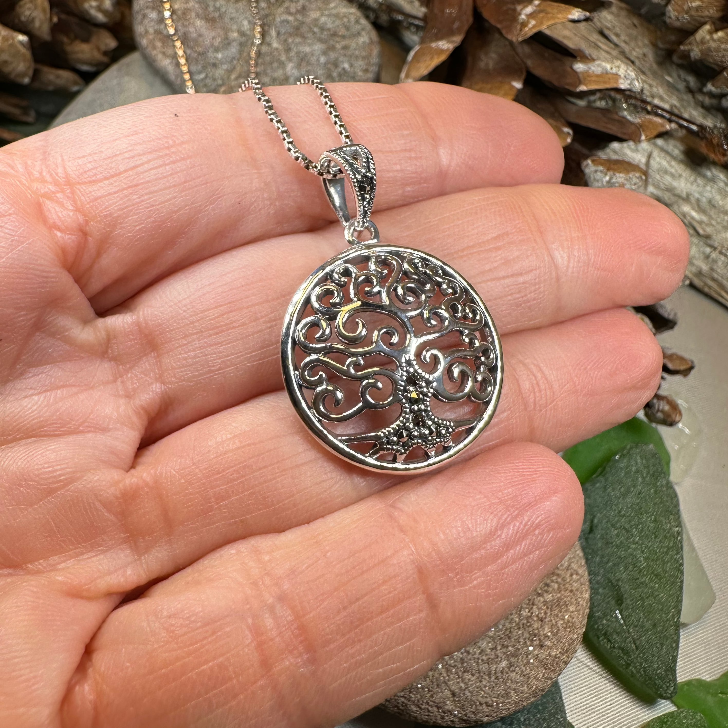 Belisama Tree of Life Pendant Necklace for Women - Sterling Silver Celtic Jewelry Gift for Mom, Sister, Wife - Perfect for Spiritual Protection, Meditation & Everyday Wear