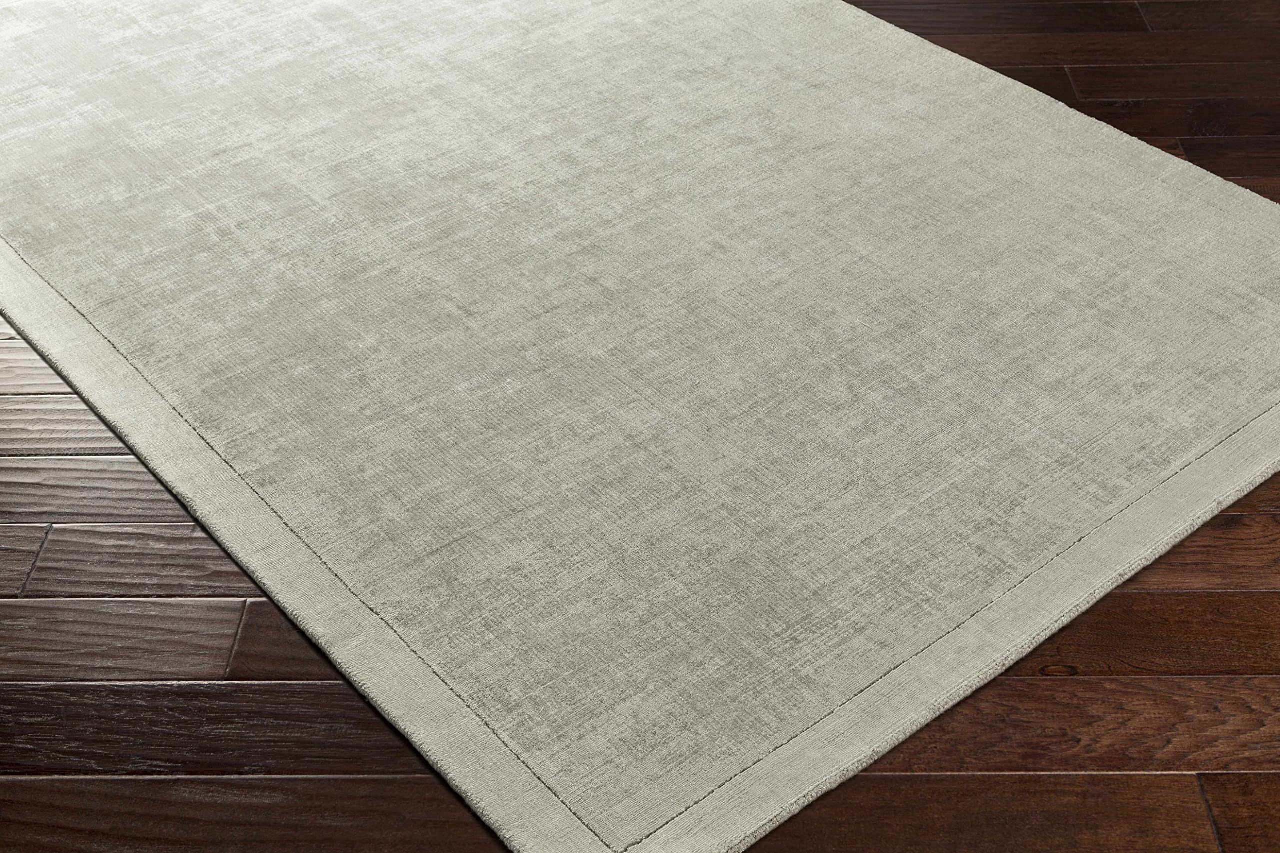 Premium Hauteloom Niota Area Rug for Living Room & Bedroom - Solid Green with Border Design - 3' x 5' - Soft & Durable - Perfect for Home Decor, Cozy Spaces, and High-Traffic Areas