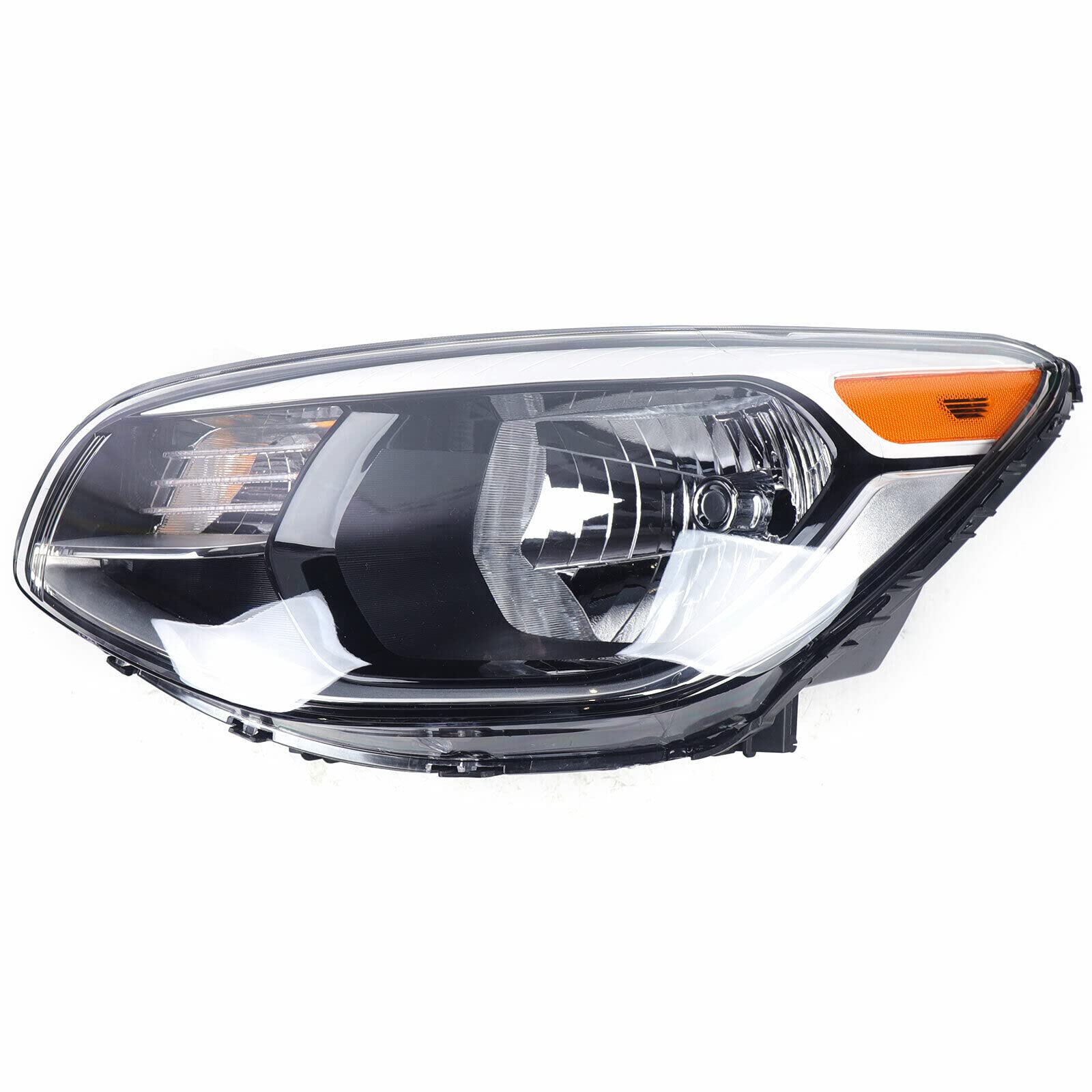 2014-2019 Kia Soul Halogen Headlight Assembly Replacement - Left Driver Side Headlamp - Perfect for Night Driving & Foggy Conditions