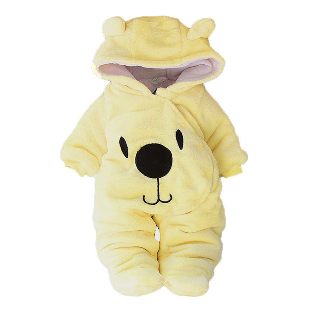 Velvet Bear Romper for Baby Boys & Girls - Cozy Winter Outfit Gift