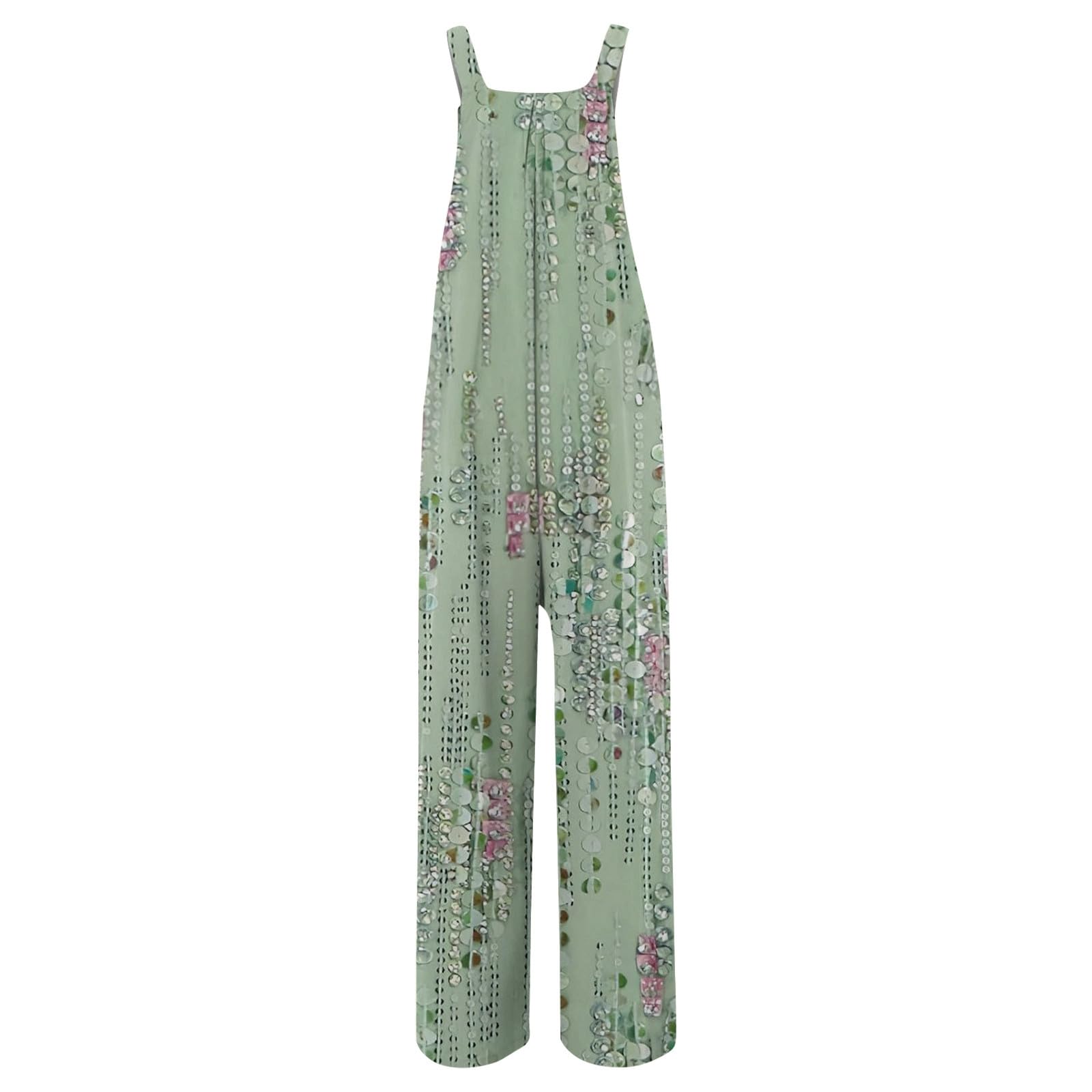 Women's Button Front Overalls - Loose Fit Denim Jumpsuit with V-Neck & Pockets | Casual Fall/Winter Outfits for Work, Travel & Everyday Wear
