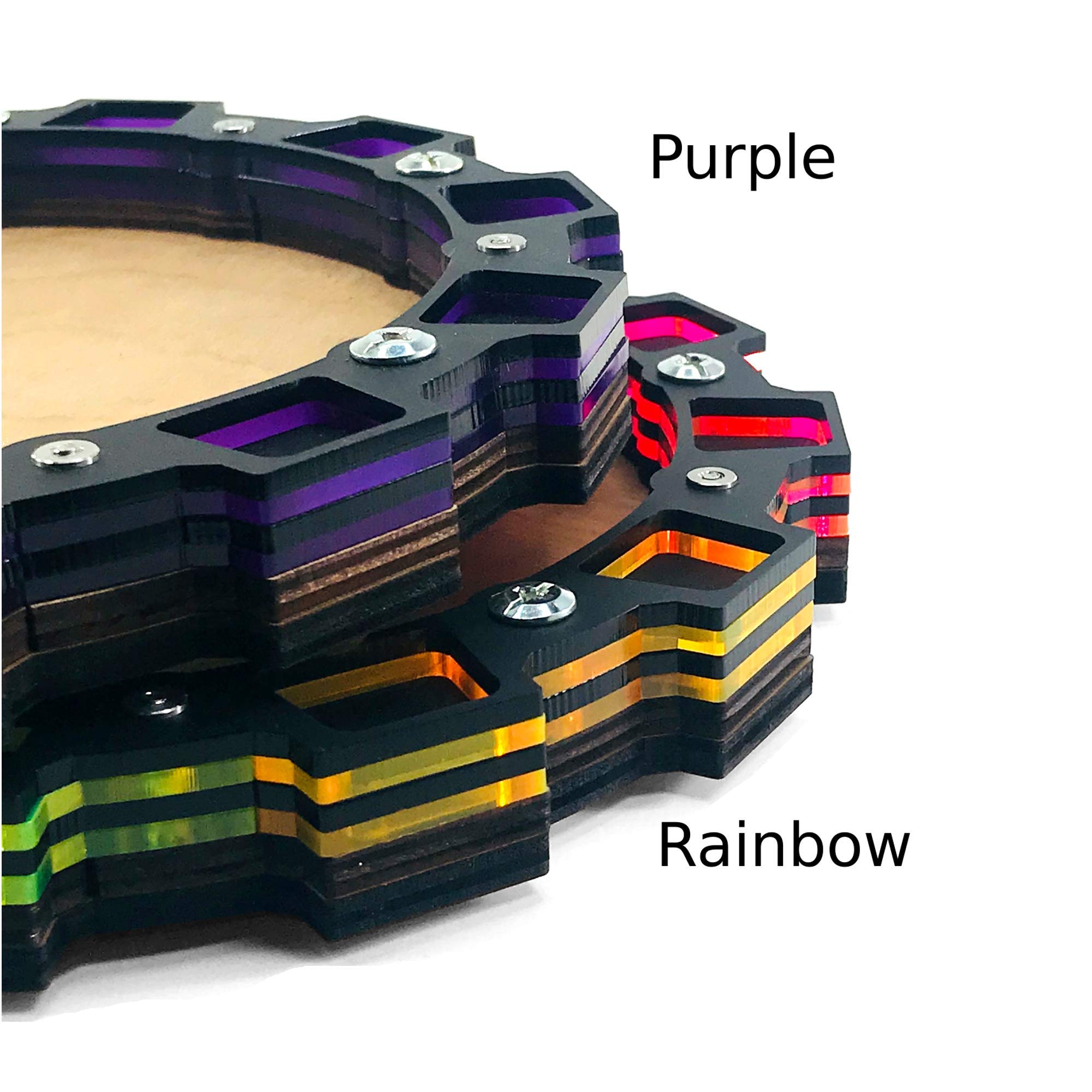Premium Dice Tray with Sprocket Design - Perfect for Tabletop RPGs, Board Games & D&D Accessories - Durable Purple Gaming Mat for Dice Rolling (Ideal for Game Nights & Roleplaying Sessions)