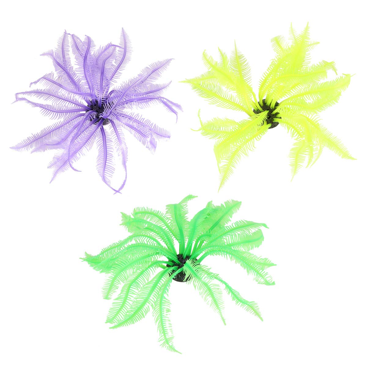 Christmas Ornament Decorations - Yellow Ocean Theme Artificial Coral for Aquarium & Fish Tank | Perfect for Holiday Home Decor and Underwater Scenes