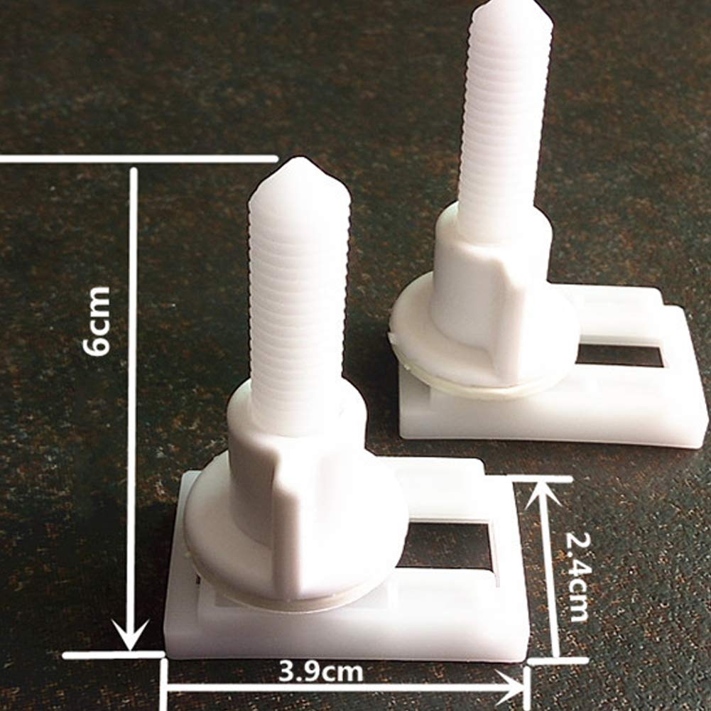 Toilet Seat Hinge Bolts and Screws Repair Kit - Durable Bathroom Replacement Accessories for Secure Toilet Seat Fixing (Perfect for Home, Hotel, and Office Restroom Maintenance)