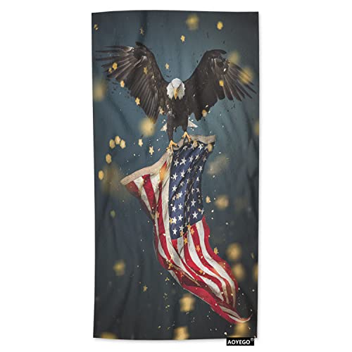 Bald Eagle American Flag