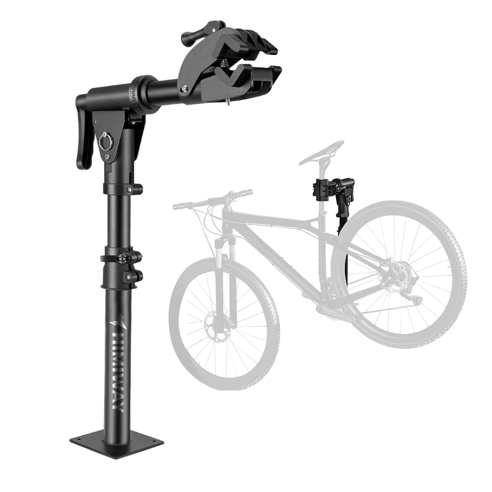Himiway Bike Repair Stand - Adjustable Quick Release Bicycle Maintenance Rack for E-Bike, Road & Mountain Bikes | Bench Mount Workstand with Secure Clamp | Perfect for Home Garage & Professional Bike Shops