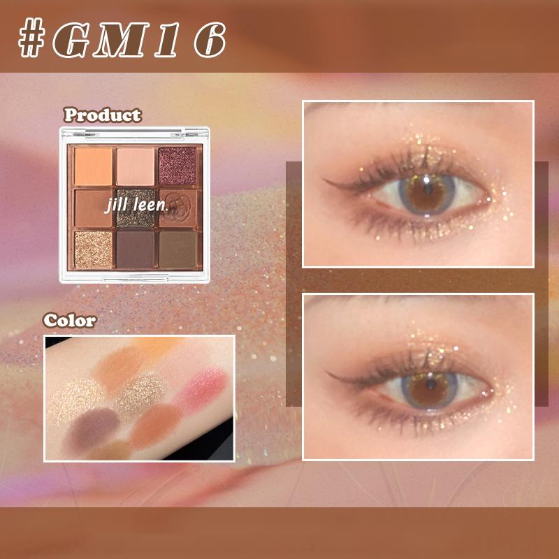 JILL LEEN Mini Eyeshadow Palette - 12 Highly Pigmented Matte & Shimmer Shades, Vegan & Cruelty-Free Makeup for Everyday Wear - Perfect for Travel, Parties, and Professional Makeup Looks