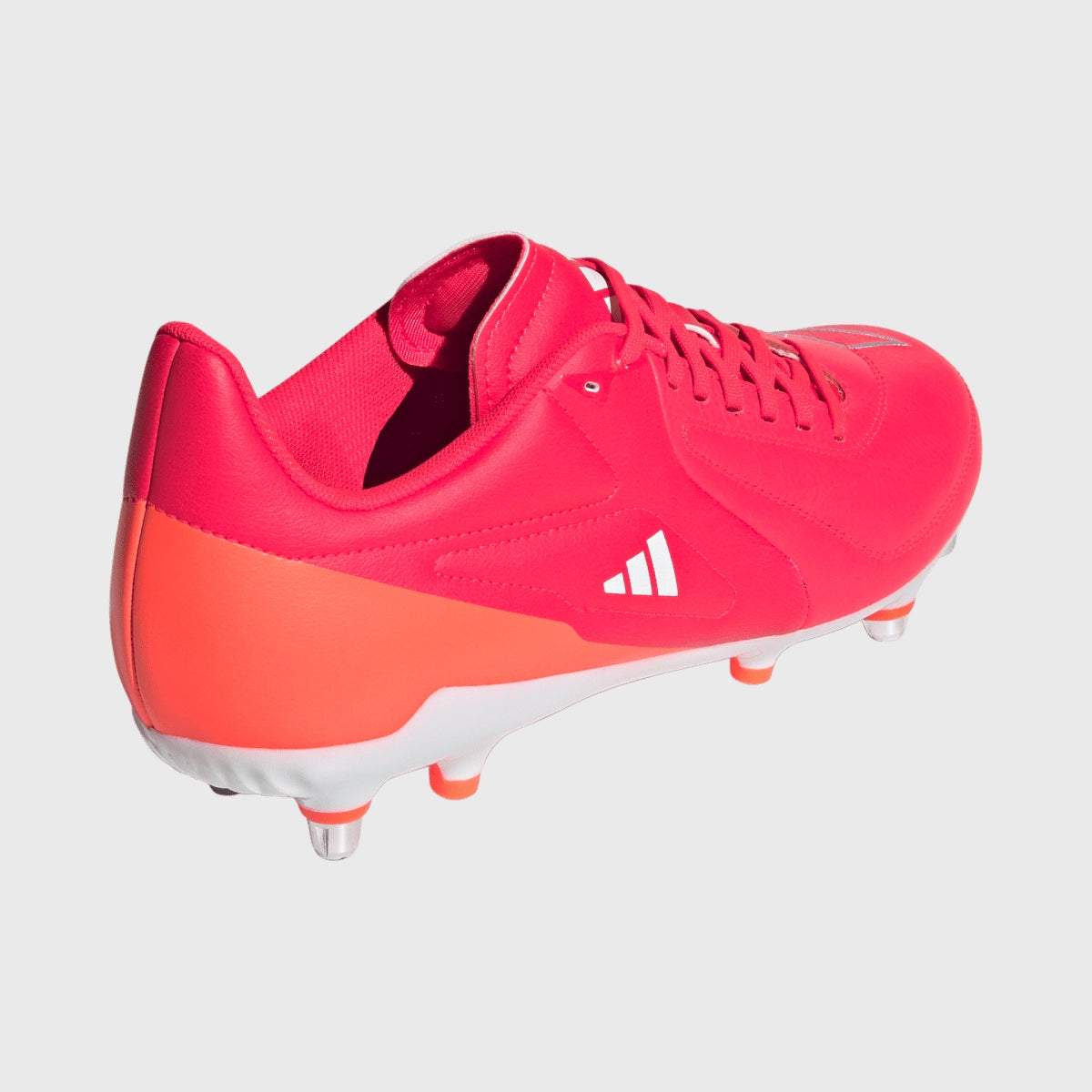Adidas RS 15 Elite SG Rugby Cleats - Men's Soccer Football Boots in Lucid Red | Firm Ground Studs for Rugby & Soccer Matches, Training, and Outdoor Sports