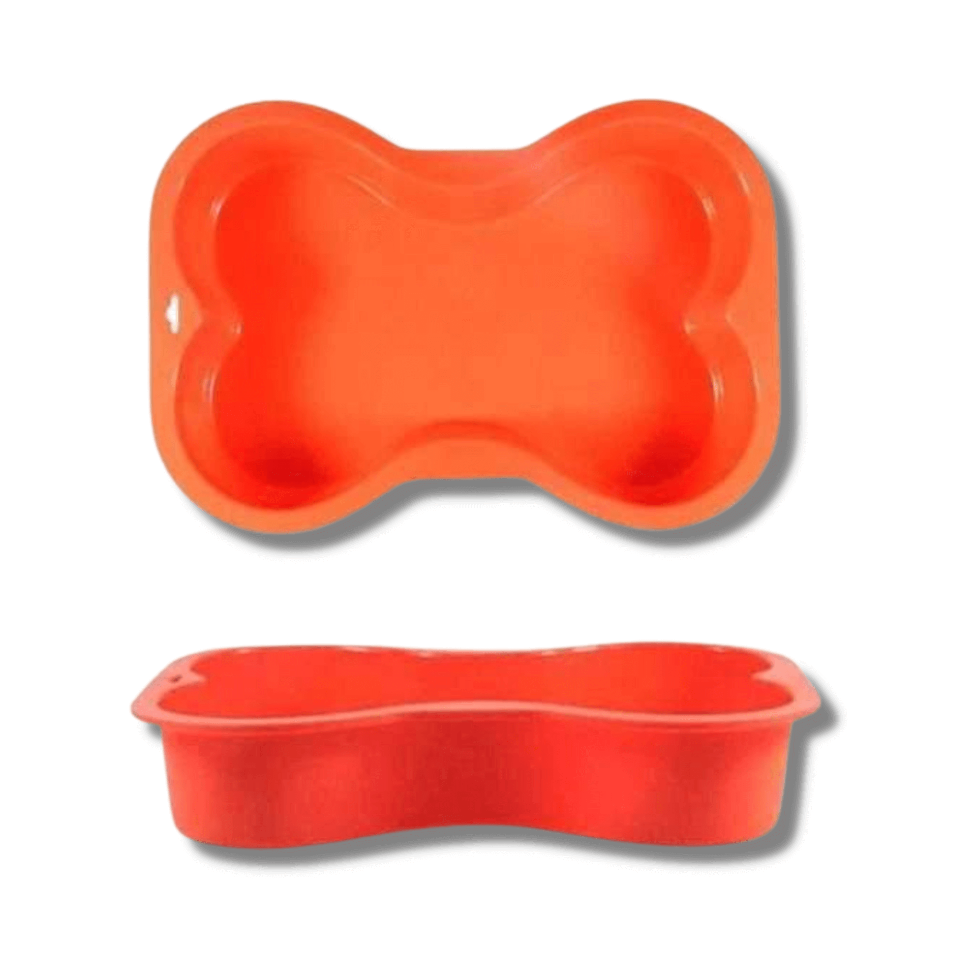Non-Stick Bone Shaped Silicone Cake Pan for Dog Treats - Perfect for Baking Homemade Dog Cakes and Puppy Birthday Parties