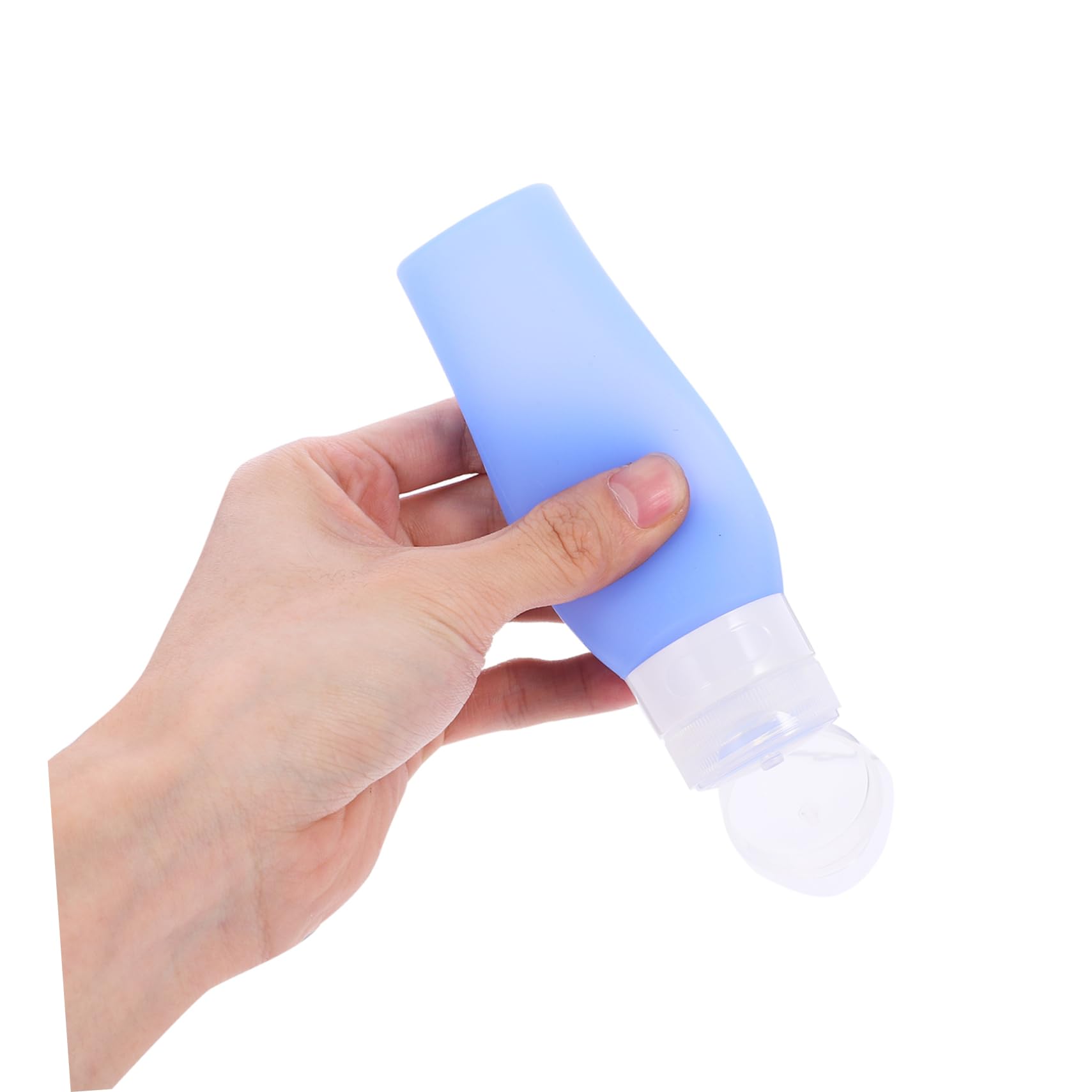 DOITOOL 4-Pack 80ml Mini Squeezy Travel Bottles - Leak-Proof Silicone Containers for Shampoo, Lotion & Toiletries | Perfect for Air Travel, Gym & Vacation Essentials