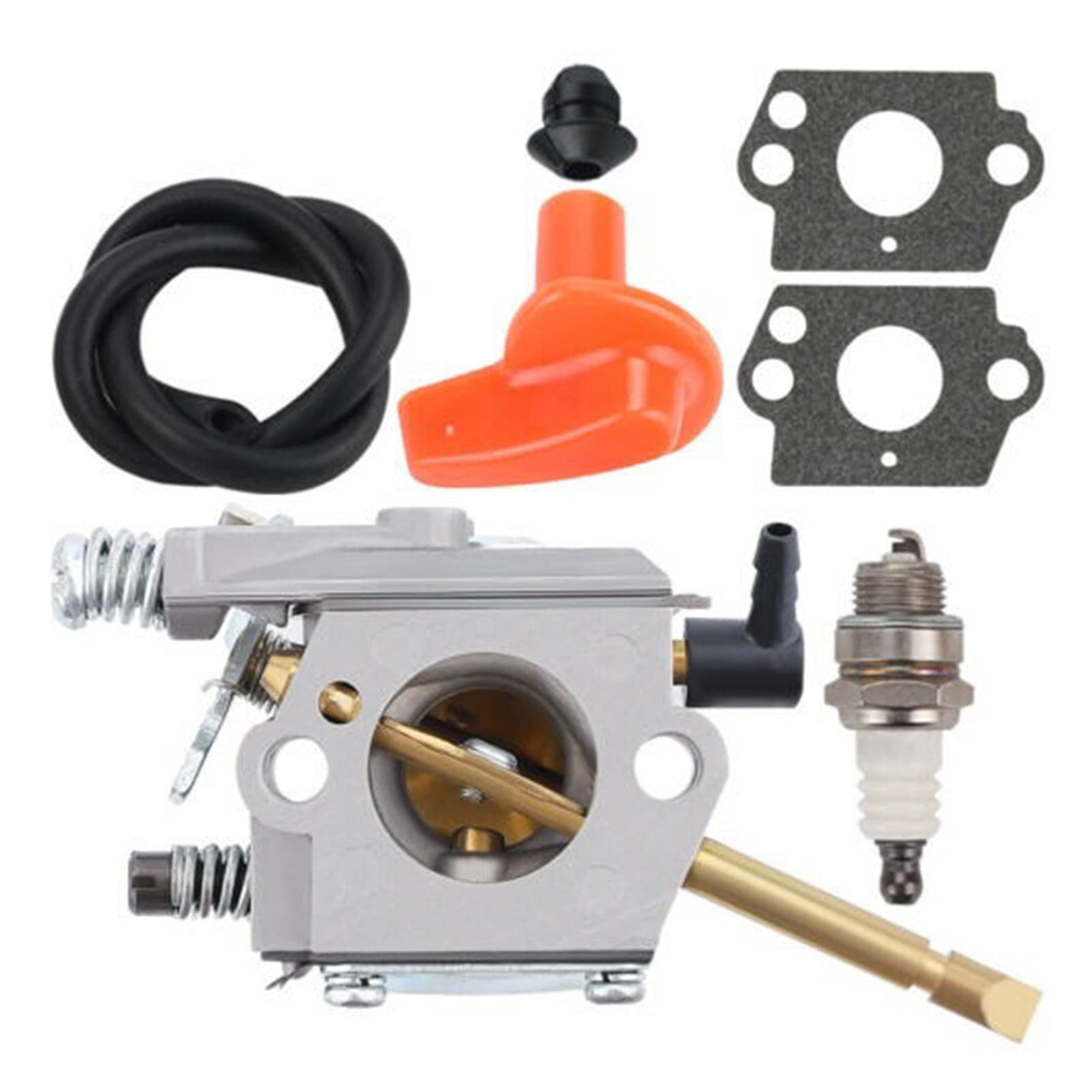 Original Walbro WT-45-1 Carburetor 6pc Set - Compatible with Stihl H24D FS48 FS52 FS66 FS81 FS86 FS106 Chainsaws & Echo Trimmers - Replacement for Lawn Mower, Garden Tools & Outdoor Power Equipment - Perfect for Landscaping, Yard Maintenance & Professional Use