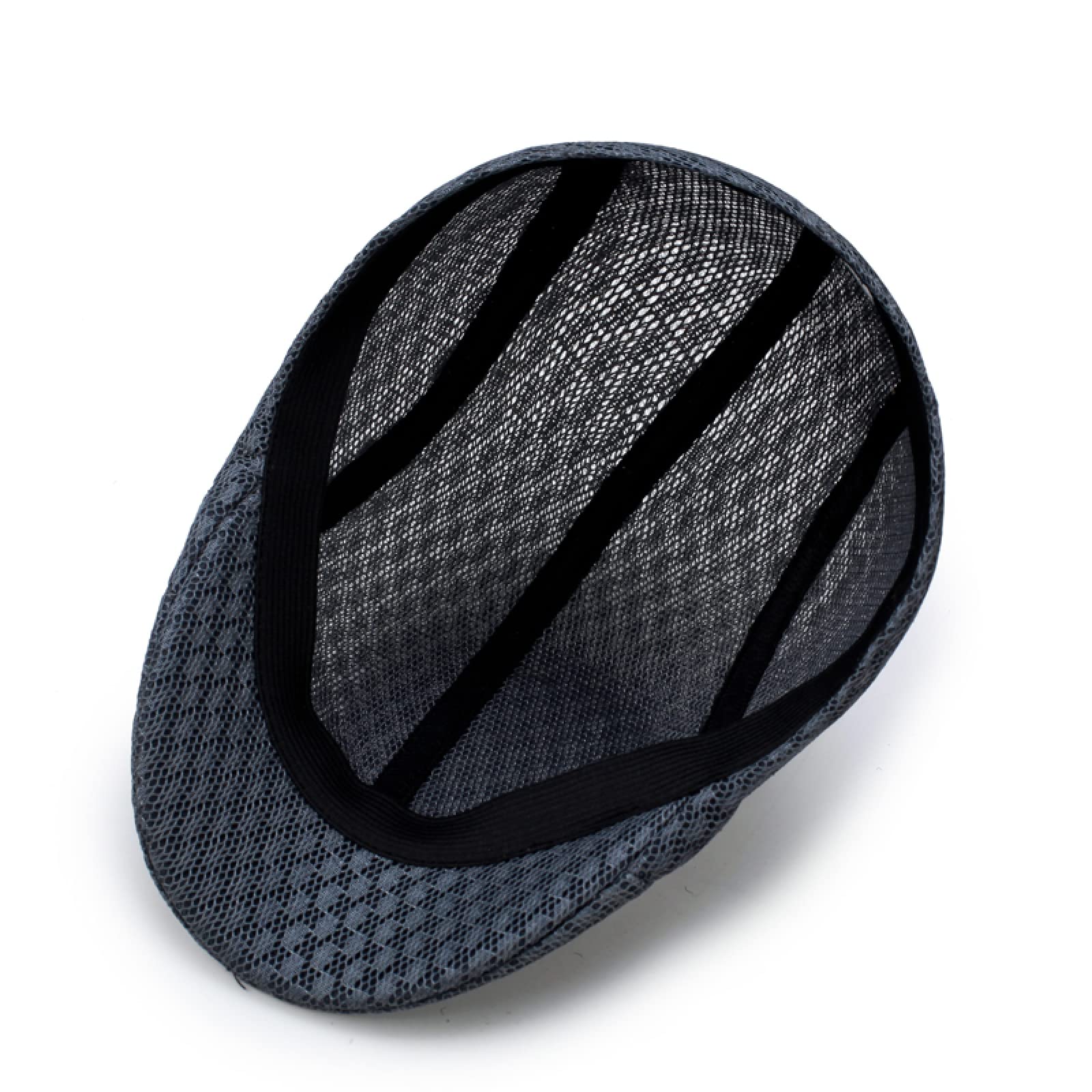 KIAZHAO Men's Breathable Mesh Newsboy Cap - Summer Golf Hat for Outdoor Activities, Casual Wear & Gatsby Style Fashion