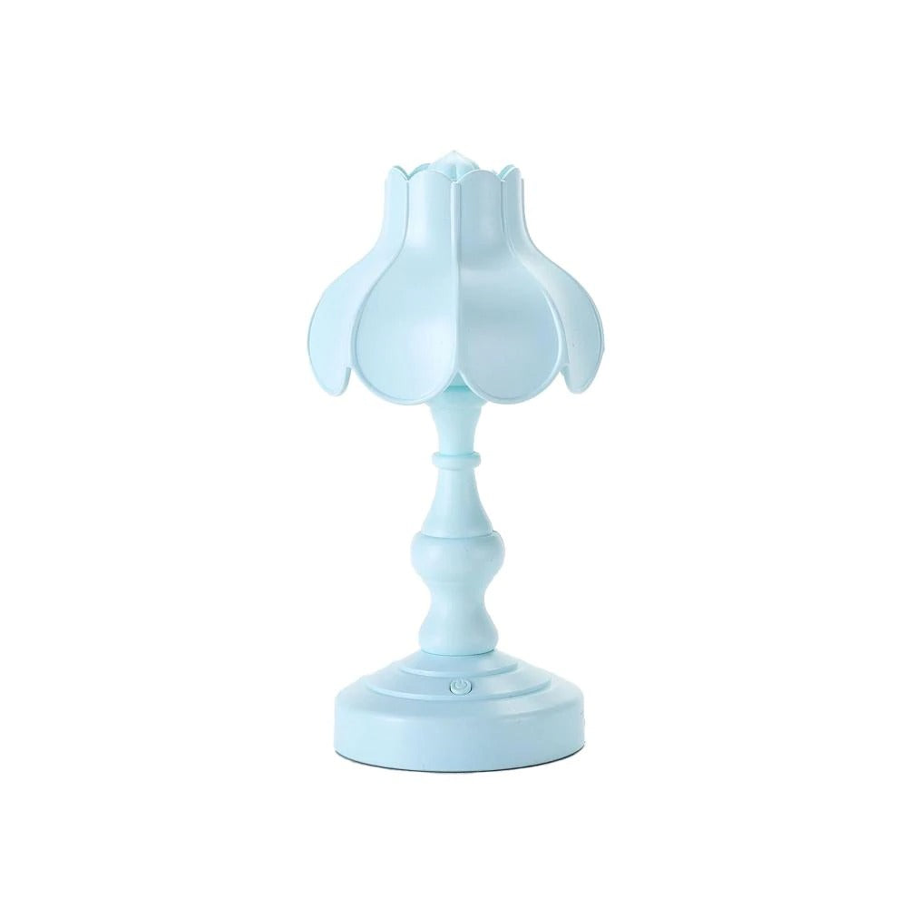 Pastel Lotus Table Lamp - Soft Pink Bedside Light for Nursery, Bedroom & Living Room - Romantic & Soothing Ambience Lighting