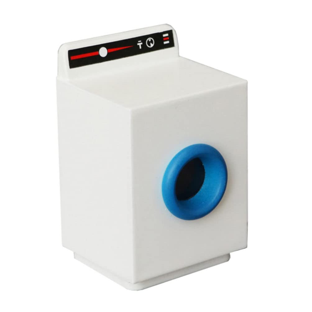 1:12 Mini Washing Machine Model - Wooden Home Decor for Dollhouse & Display