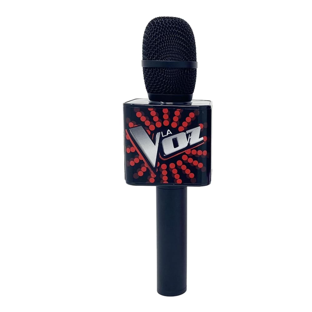 Official Voice Microphone with Built-in Speakers, Black (RS412001) - Perfect for Karaoke, Live Streaming, and Home Recording