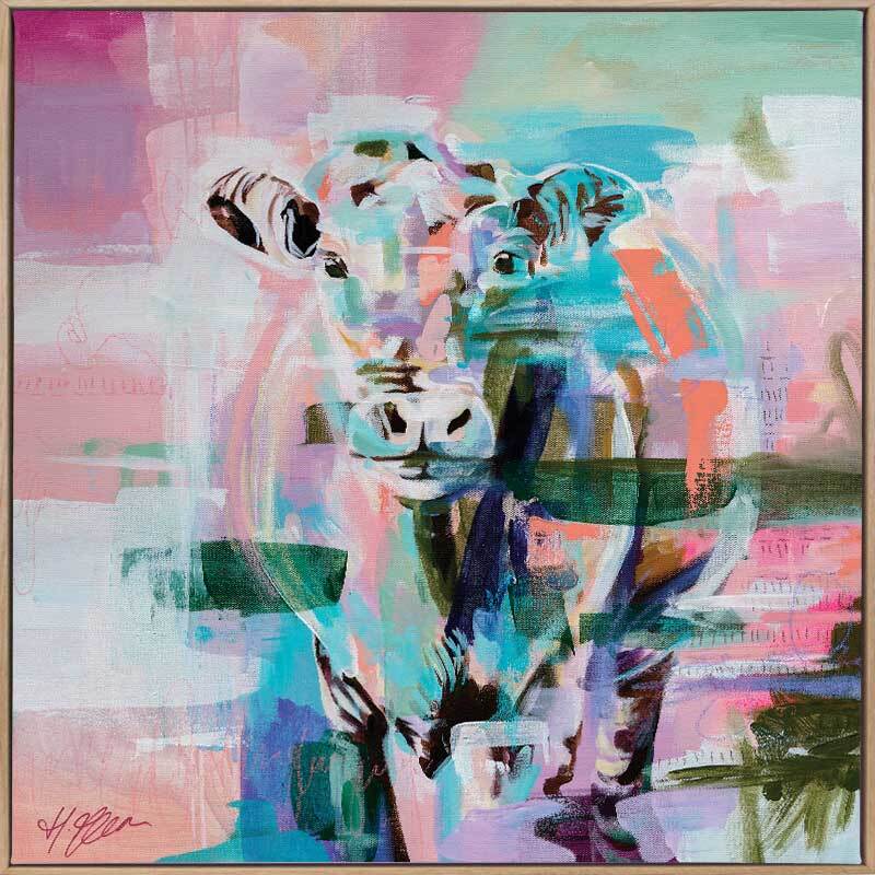 Closer To You Bright Pink Canvas Art Print - Modern Wall Decor for Living Room, Bedroom & Office - Perfect Gift for Home & Wedding