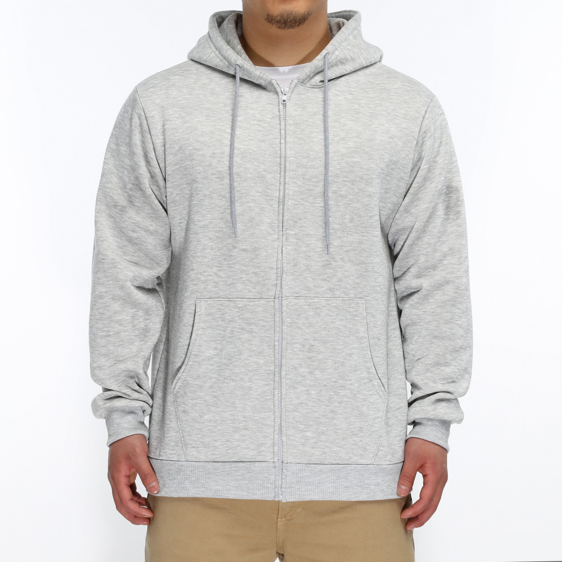 LA Speedy Zip Up Hoodie for Men & Women - Athletic Heather Pullover Fleece Jacket for Running, Gym & Casual Wear
