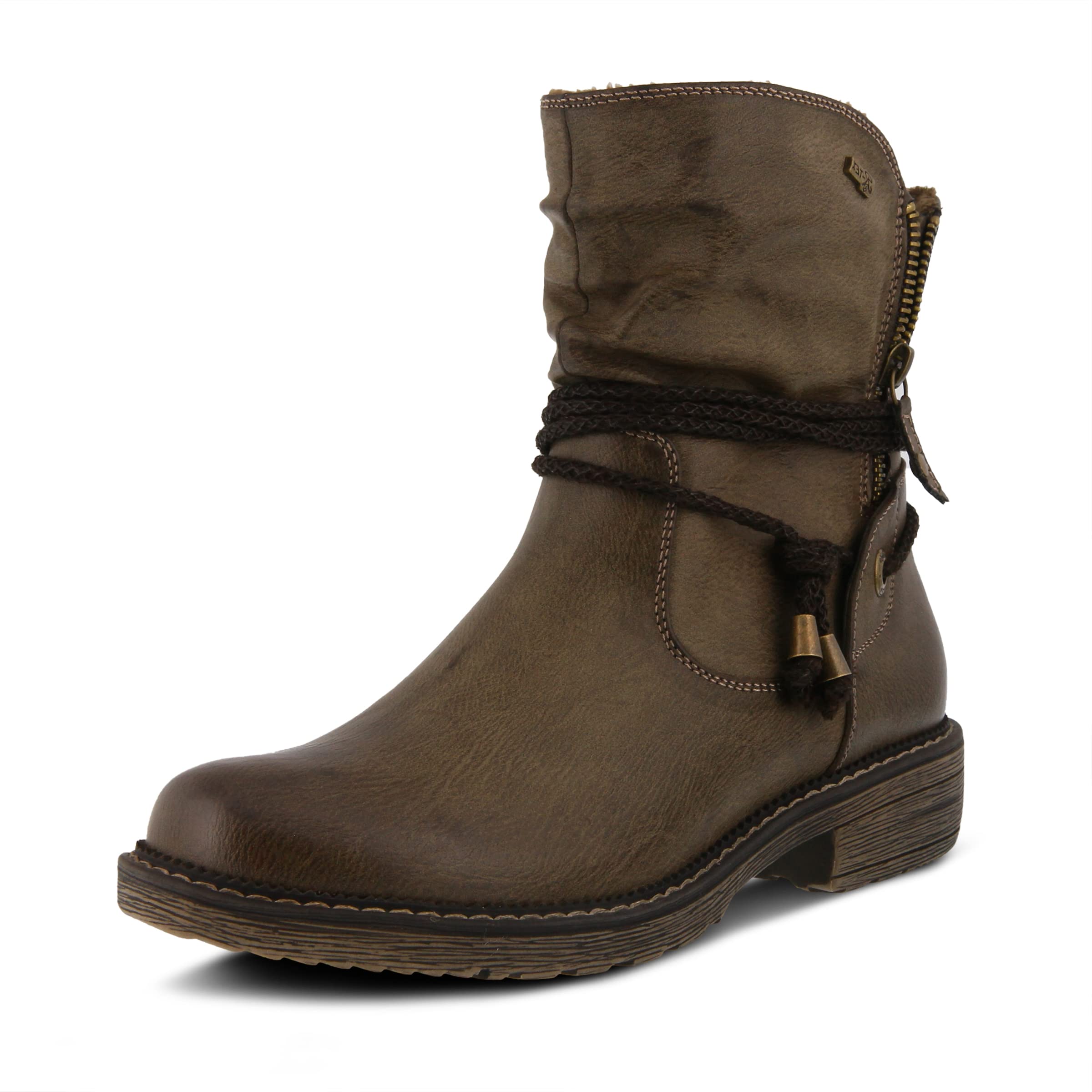 Spring Step Women's Mid Calf Boots - Comfortable Ankle Booties for Fall & Winter | Waterproof & Slip-Resistant | Perfect for Work, Casual Outfits & Outdoor Activities