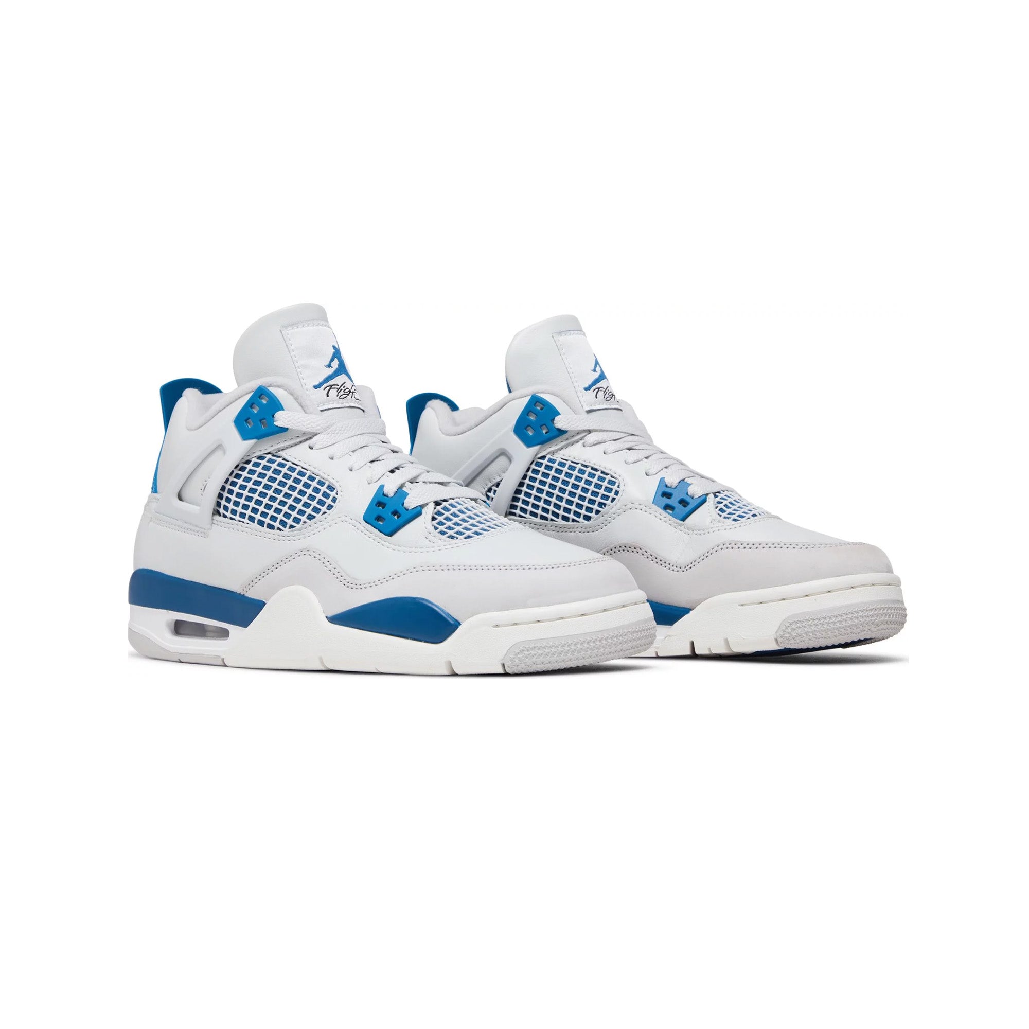 Air Jordan 4 Retro 'Military Blue' GS Sneakers for Women & Girls (2024) - Classic Basketball Shoes for Casual Wear, Street Style & Sports Performance
