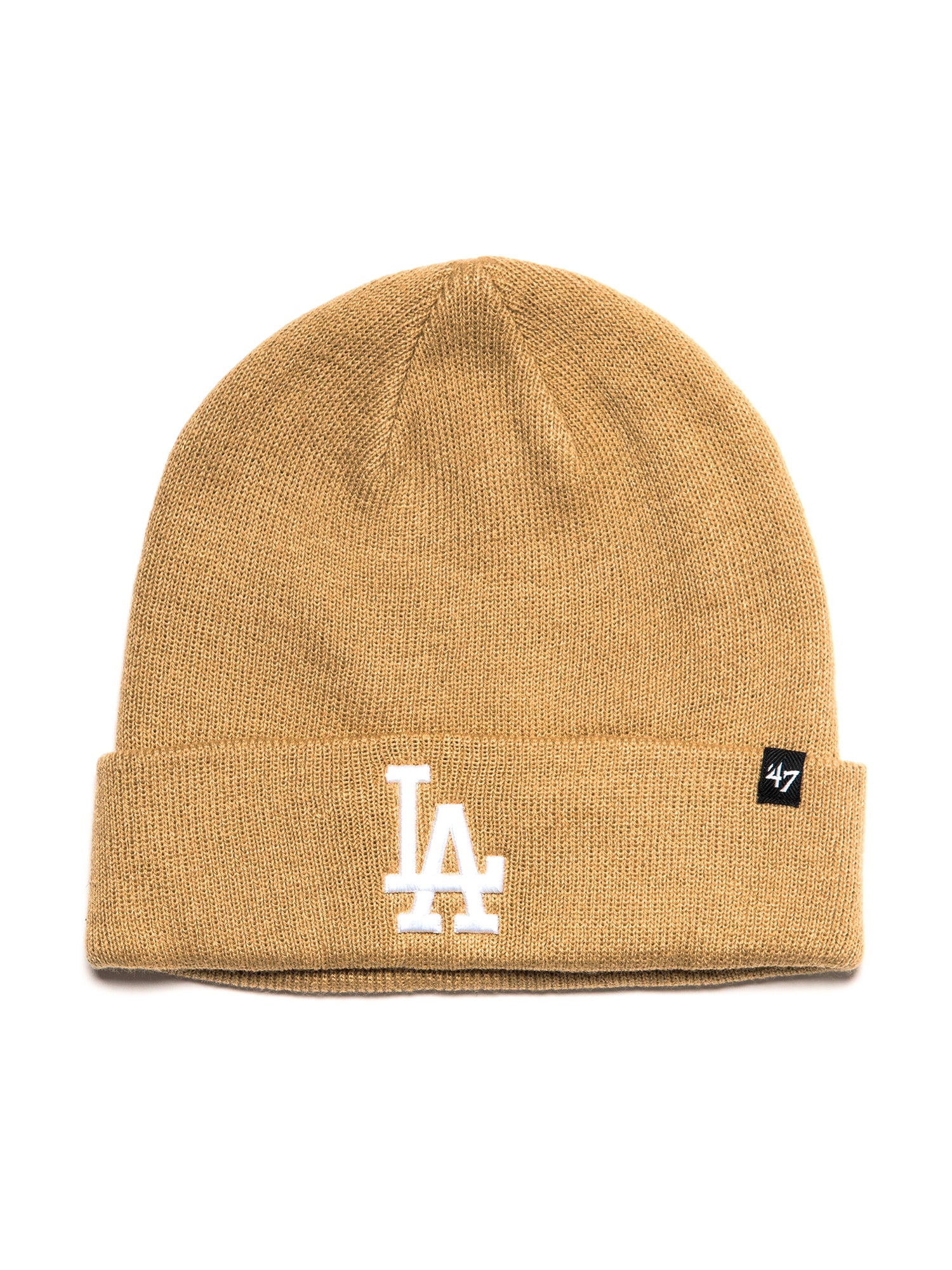 47 LA Raised Cuff Knit Beanie Hat for Men & Women - Winter Warm Slouchy Skull Cap - Perfect for Skiing, Snowboarding & Outdoor Activities