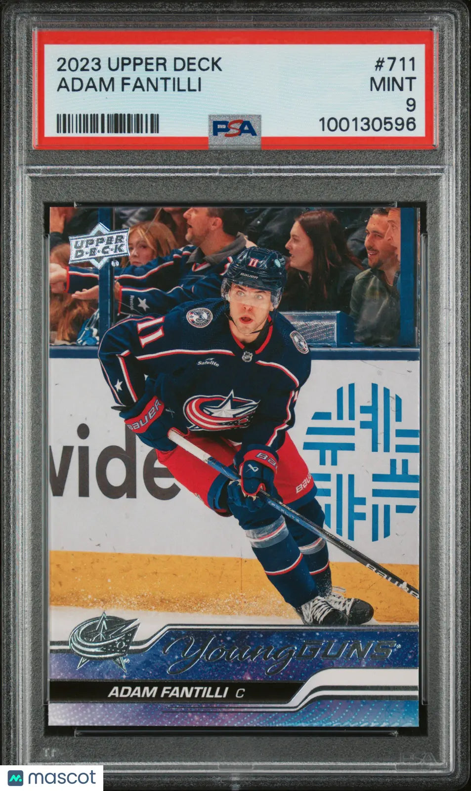 2023-24 Upper Deck Extended Series Adam Fantilli Young Guns Rookie Card PSA 9 Mint - Perfect for Hockey Collectors, Sports Memorabilia Fans & Investment Enthusiasts