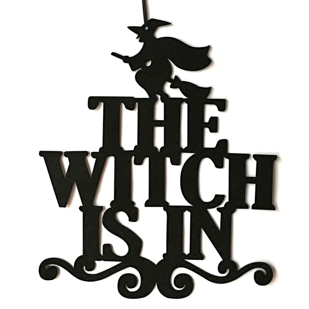 2 Pack Halloween Hanging Decorations - Spooky Non-Woven Fabric Wall Hanging Pendants for Halloween Party, Home, Porch & Outdoor Decor