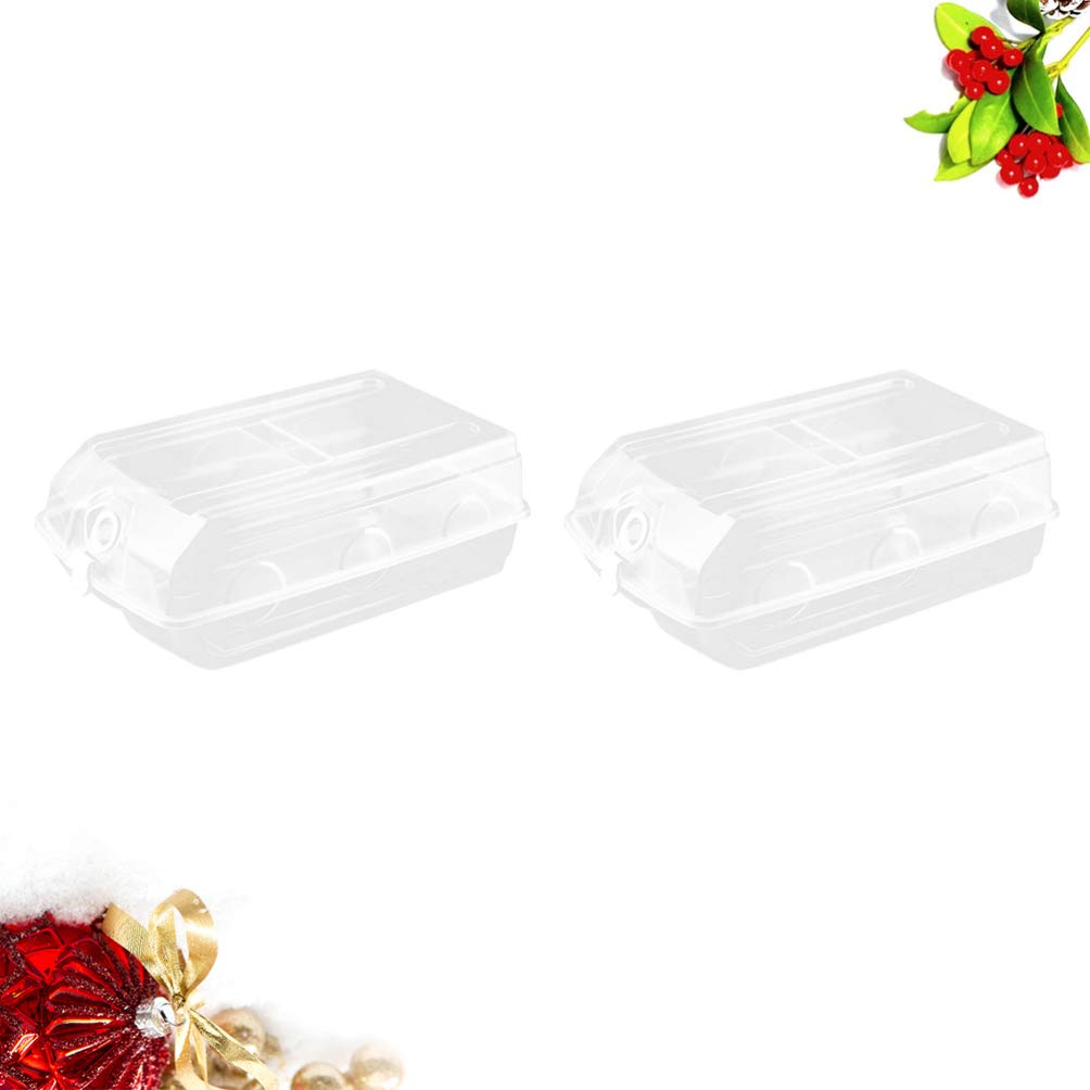 2-Pack Stackable Clear Shoe Storage Boxes with Lids - Large Plastic Organizer Bins for Closet, Entryway & Underbed Organization - White Clamshell Design for Shoes, Toys & Home Storage