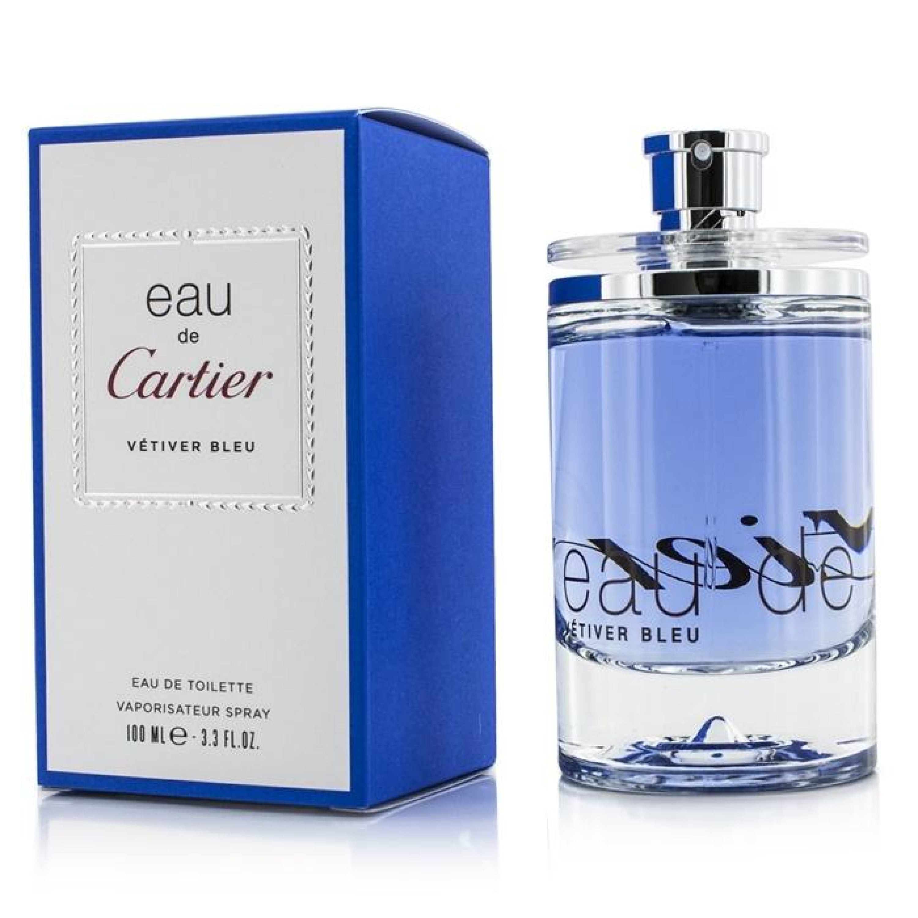 Cartier Eau De Cartier Vetiver Bleu EDT Spray for Men - Fresh Woody Fragrance | Daytime & Evening Wear | Office & Special Occasions