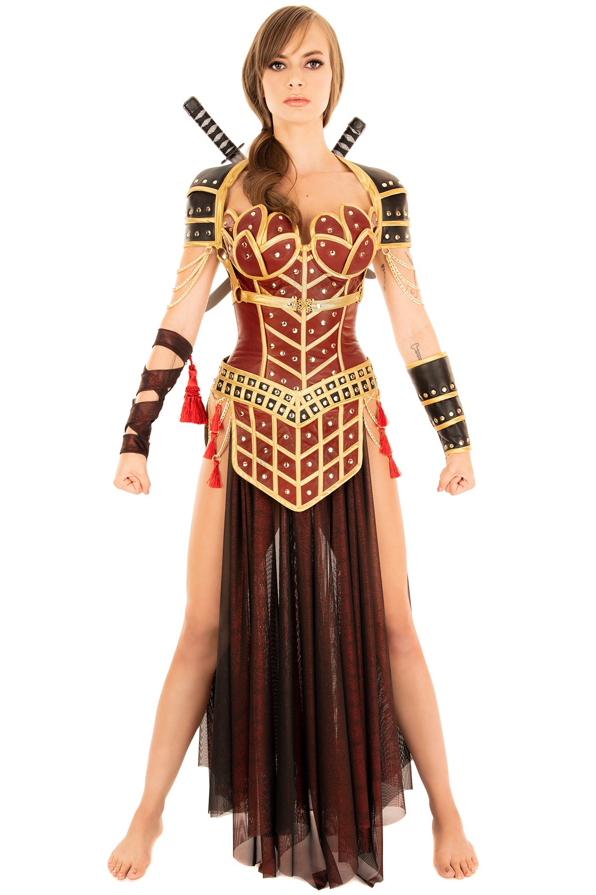 Imperial Warrior Corset - Waist Trainer for Women, Steel Boned Corset Top for Shapewear & Body Shaping - Perfect for Cosplay, Burlesque, and Gothic Fashion