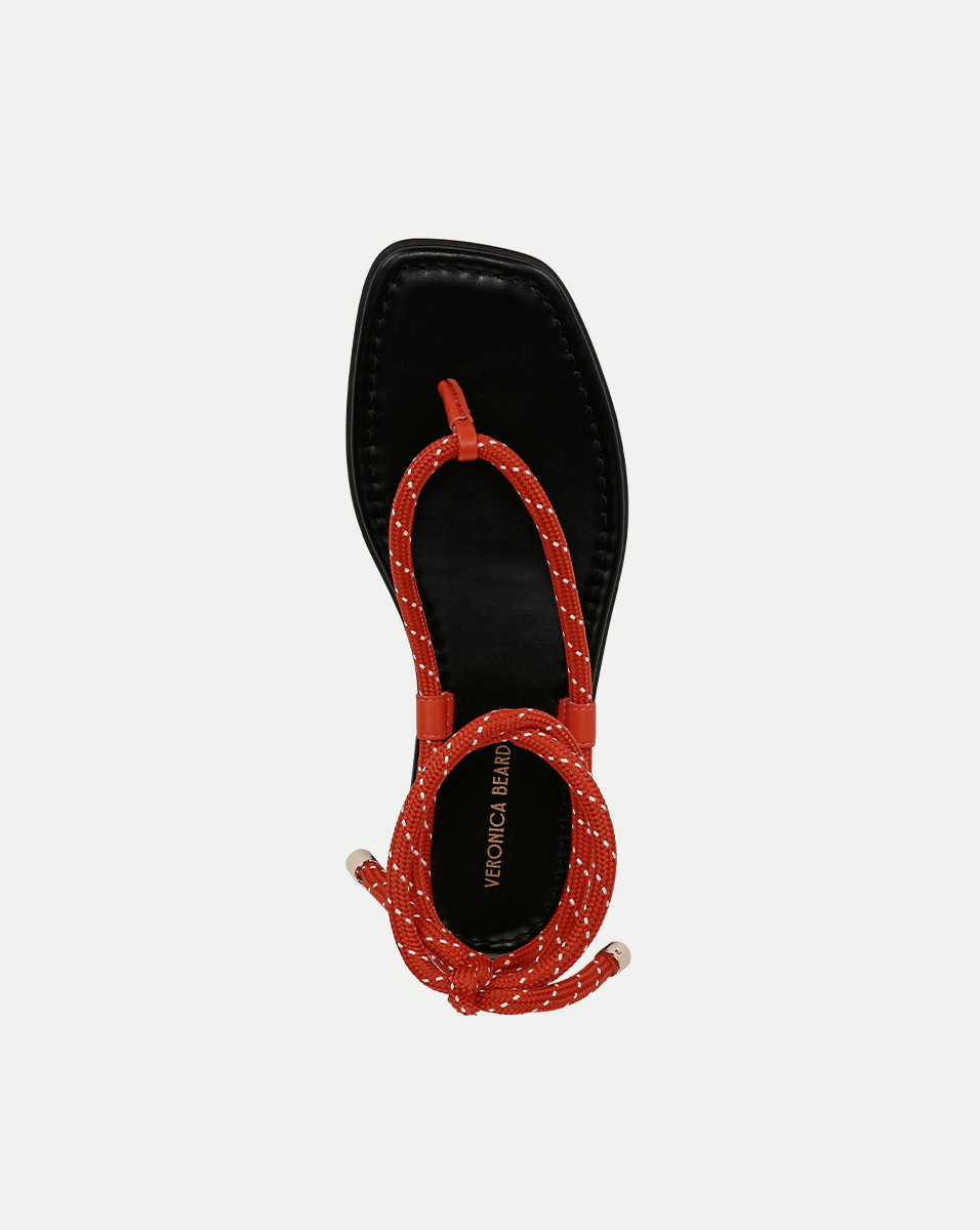 Carmina Women's Leather Cord Wrap Sandals - Comfortable Boho Chic Slide Sandals for Beach, Vacation & Summer Outfits