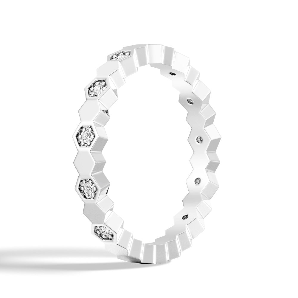 Exquisite Lab-Grown Diamond Ring | Geometric Design | Eco-Friendly & Conflict-Free | Perfect for Engagement, Wedding & Anniversary Gifts
