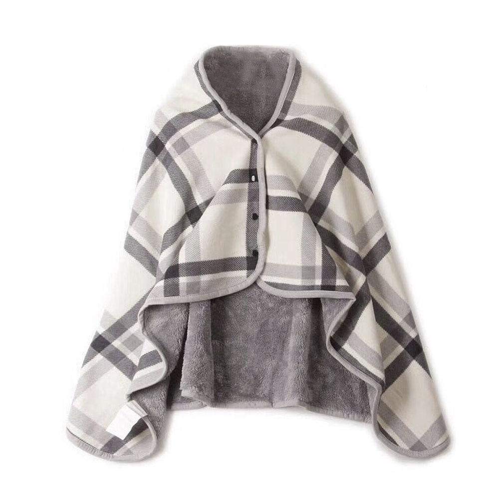 Premium Povvinmg Sharper Image Plaid Blanket - Warm Double-Layer Winter Shawl Scarf & Tartan Wrap for Women - Soft Home Textile for Lake House, Cozy Living Room & Outdoor Use (Size A, One Size)