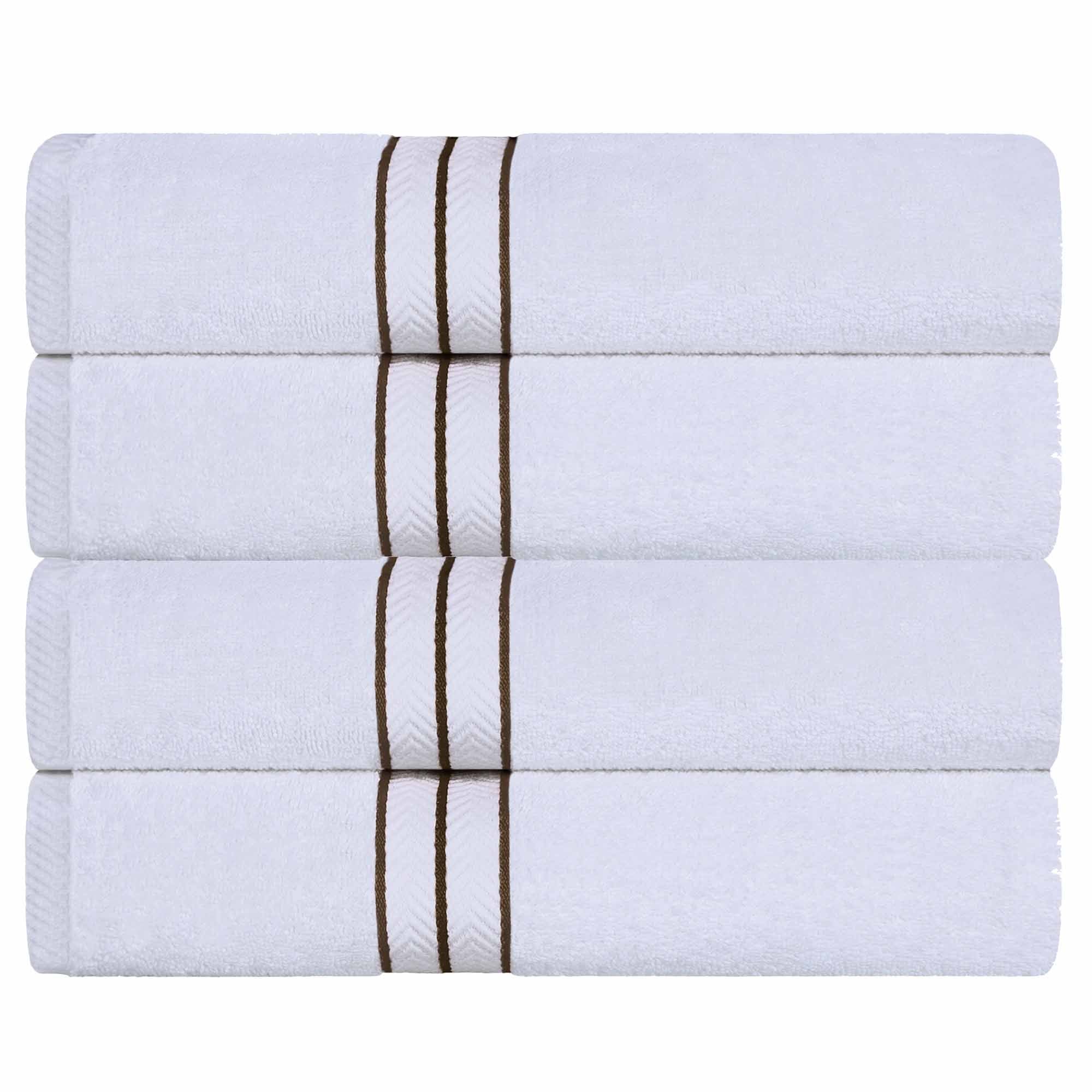 Premium Turkish Cotton Bath Towel Set - Ultra Plush, Highly Absorbent 4-Piece Set for Spa, Bath & Luxury Home Decor