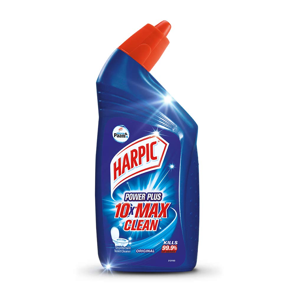 Harpic Original Disinfectant Toilet Cleaner Liquid - 500ml | Powerful Germ-Killing Formula for Sparkling Clean Toilets | Ideal for Bathroom, Restroom & Household Cleaning