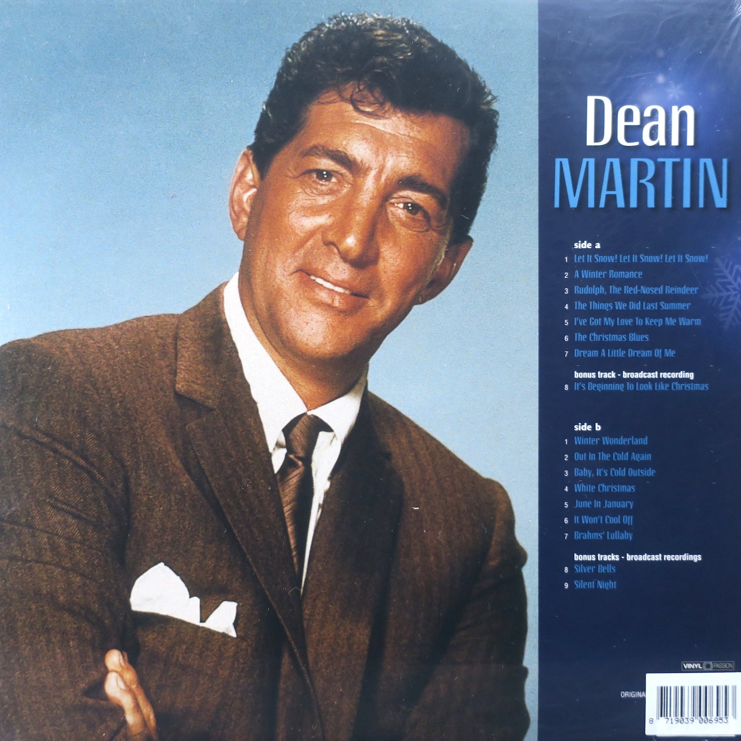 Dean Martin 'Winter Wonderland' Limited Edition Color Vinyl LP - Perfect for Holiday Music Lovers & Christmas Gift Giving