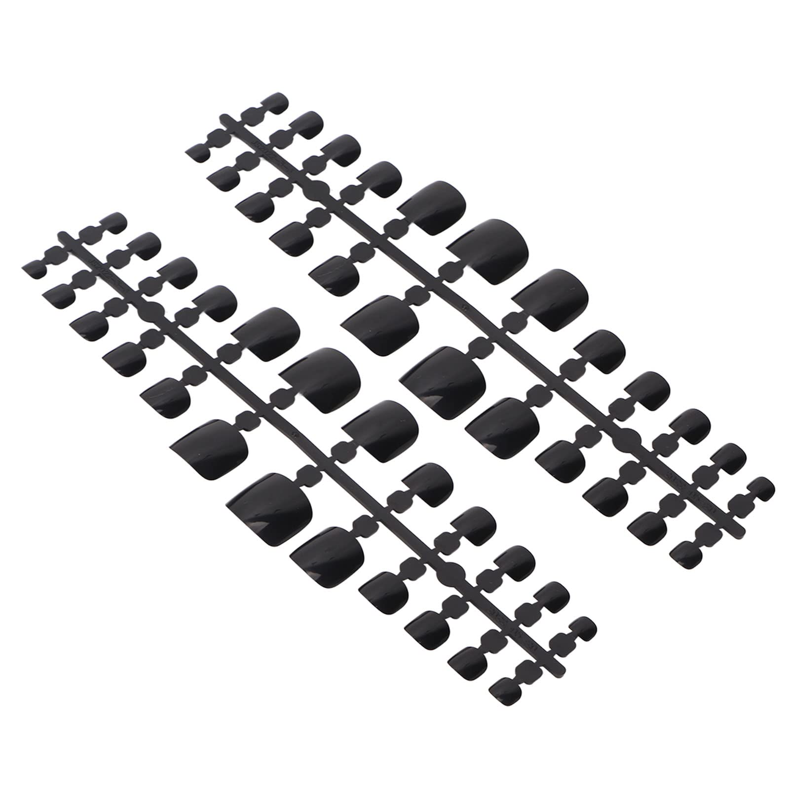 240 Pcs Full Cover False Nail Tips - Glossy Black Press On Nails for Salon & DIY Manicure | Perfect for Parties, Weddings & Special Occasions