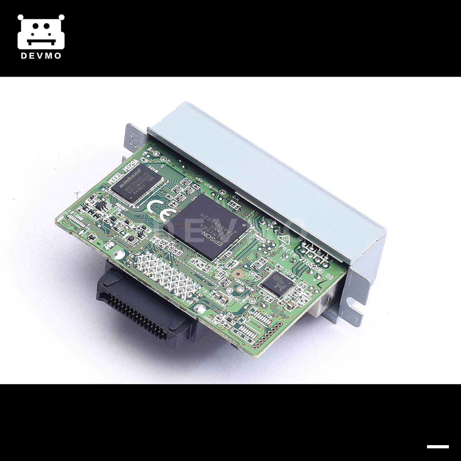DEVMO UB-E04 Ethernet Interface Adapter Compatible with C32C824541, TM-U220PB, T81, U288, T88IV Printers - High-Speed USB Connectivity for Office & Retail POS Systems