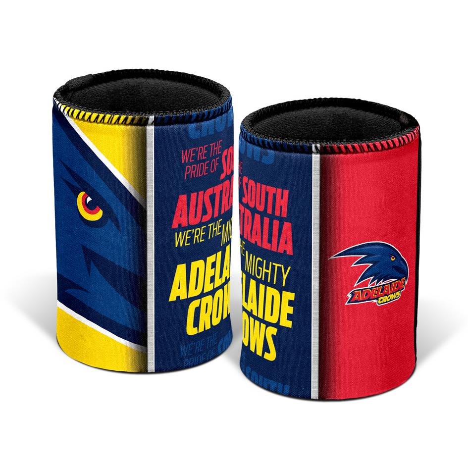 AFL Adelaide Crows Insulated Beer Can Cooler & Stubby Holder - Perfect for BBQs, Parties & Game Day Drinks