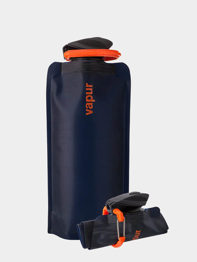 Vapur 0.7L Wide Mouth Collapsible Water Bottle - BPA Free, Leak Proof & Reusable for Hiking, Camping, Travel & Outdoor Activities