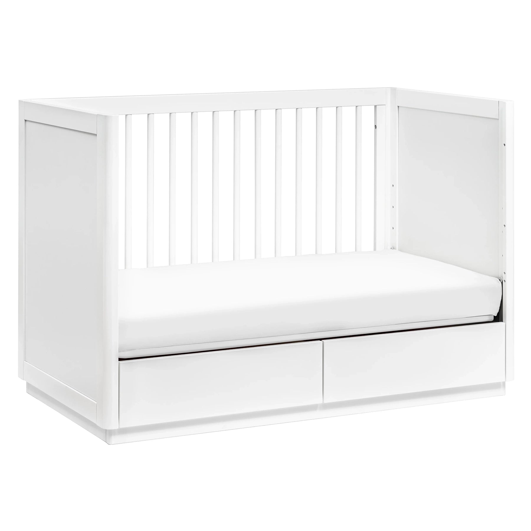 3-in-1 Convertible Baby Crib with Toddler Bed Conversion Kit - Space Saving Nursery Furniture for Small Rooms - Perfect for Newborns to Toddlers Transition