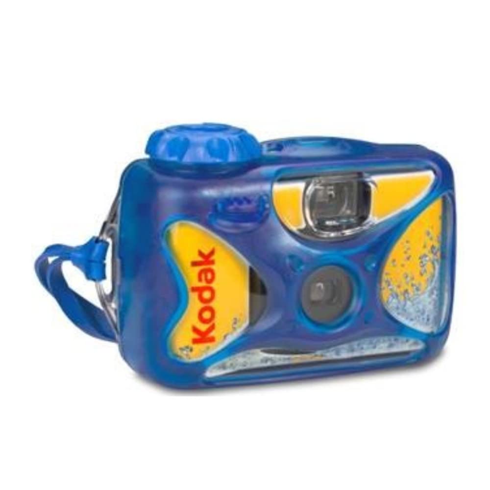Kodak Sport Underwater Disposable Camera 27 Exposures 800 ISO Waterproof Film (6-Pack) - Perfect for Beach Vacations, Snorkeling & Pool Parties