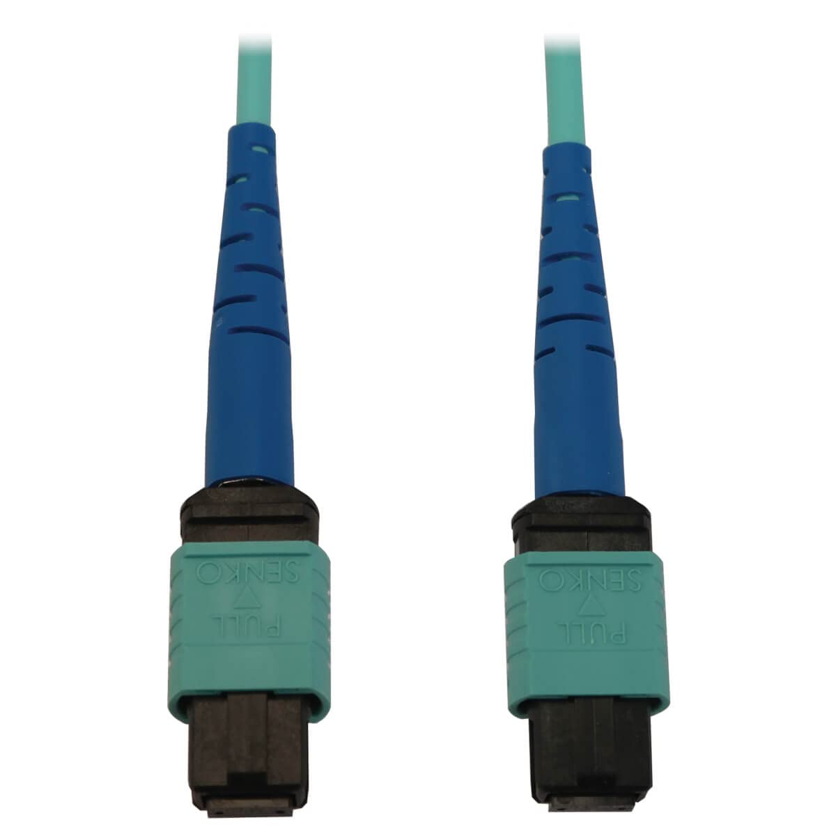 Tripp Lite OM3 Multimode Fiber Patch Cable - 50/125 MTP/MPO (F/F) 24 Fiber, 40/100/400GbE, LSZH Jacket, Aqua, 3m/9.8ft - High-Speed Data Center & Network Connectivity Solution for Servers, Switches & Storage Systems